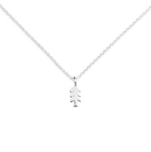 Silver Necklace with Charm - Tree by Treeline Collective (mini)-Necklaces-Treeline Collective-[beautiful silver jewerly for women]-[925 sterling silver]-[best gift for her designed in canada]-All The Good Things From BC