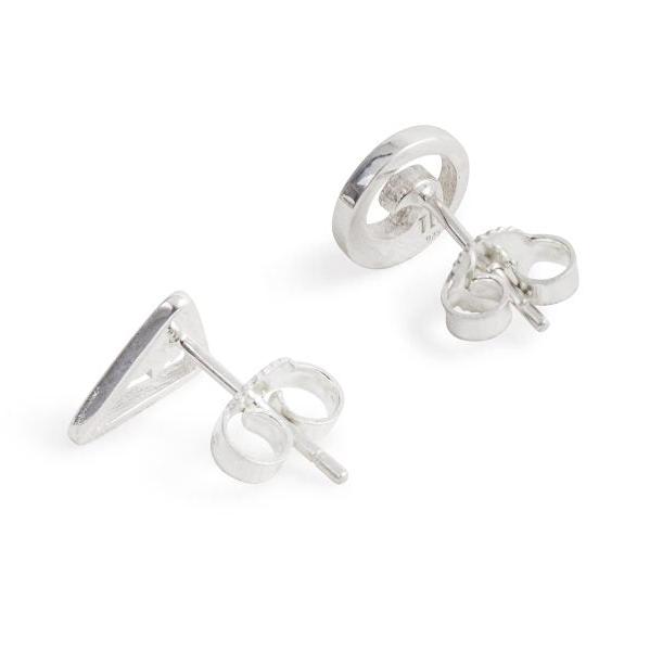 Silver Earring - Studs - Mountain & Wave by Treeline Collective-Earrings-Treeline Collective-[beautiful silver jewerly for women]-[925 sterling silver]-[best gift for her designed in canada]-All The Good Things From BC