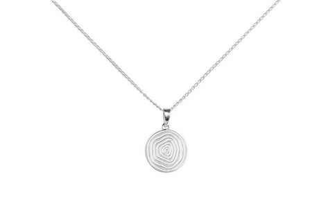 Silver Necklace with Charm - Life by Treeline Collective-Necklaces-Treeline Collective-[beautiful silver jewerly for women]-[925 sterling silver]-[best gift for her designed in canada]-All The Good Things From BC
