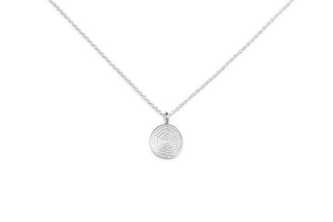 Silver Necklace with Charm - Life by Treeline Collective (mini)-Necklaces-Treeline Collective-[beautiful silver jewerly for women]-[925 sterling silver]-[best gift for her designed in canada]-All The Good Things From BC