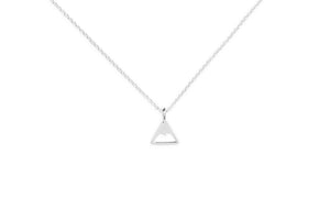 Silver Necklace with Charm - Mountain by Treeline Collective (mini)-Necklaces-Treeline Collective-[beautiful silver jewerly for women]-[925 sterling silver]-[best gift for her designed in canada]-All The Good Things From BC