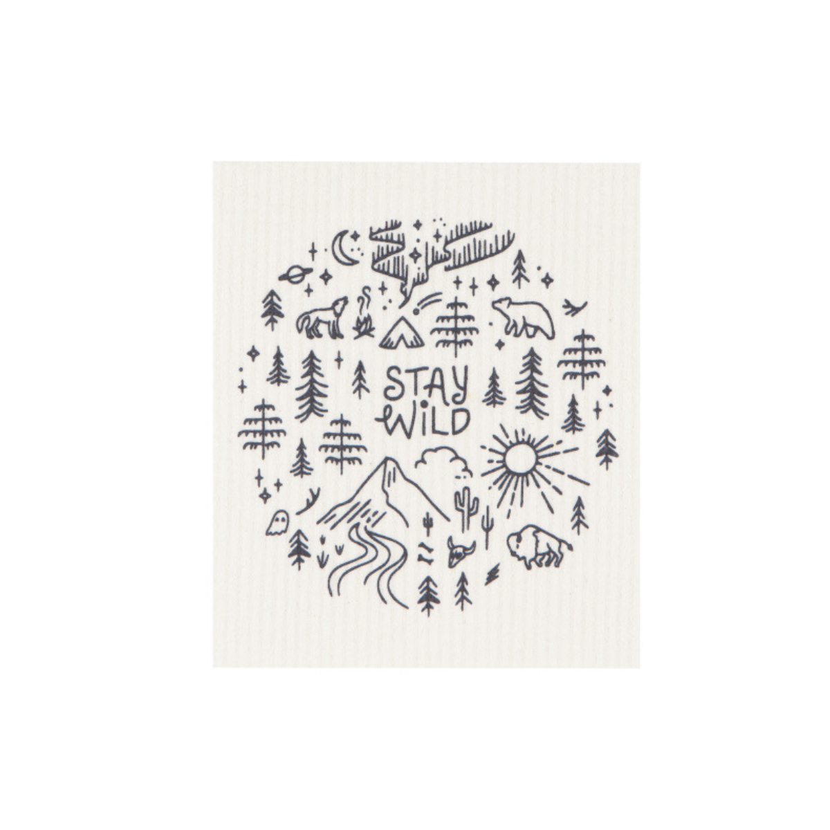 Swedish Sponge Cloth - Stay Wild