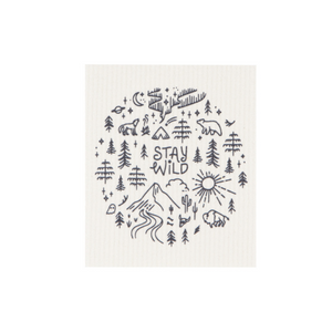 Swedish Sponge Cloth - Stay Wild