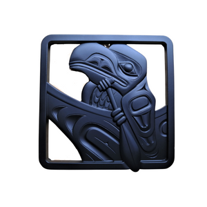 Trivet / Wall Decor - Raven Traveling by Andrew Williams (Black)