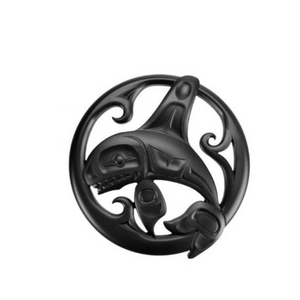 Trivet / Wall Decor - Whale by Bill Helin (Black)