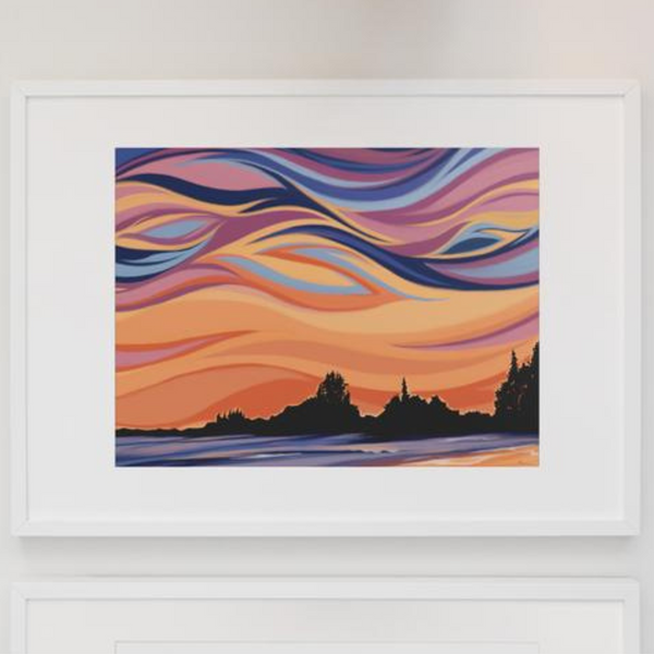 Wall Art Print - Beach Waves by Andrea Lebel (11x14, Paper)