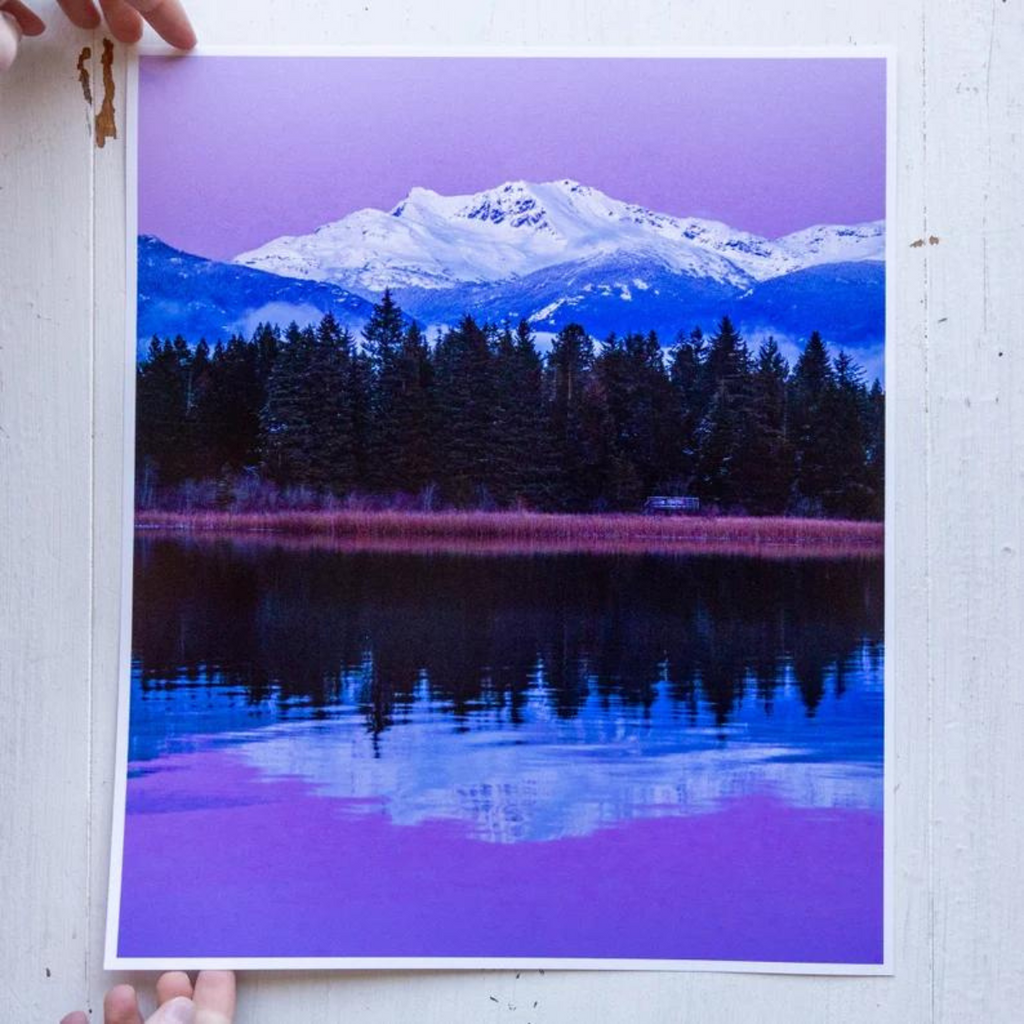 Wall Art Print - Pink Sky in Whistler BC by Kyle Graham (Paper)-Art Photo Print-Kyle Graham Photo-[made in bc]-[bc artist]-[bc nature photographer]-All The Good Things From BC