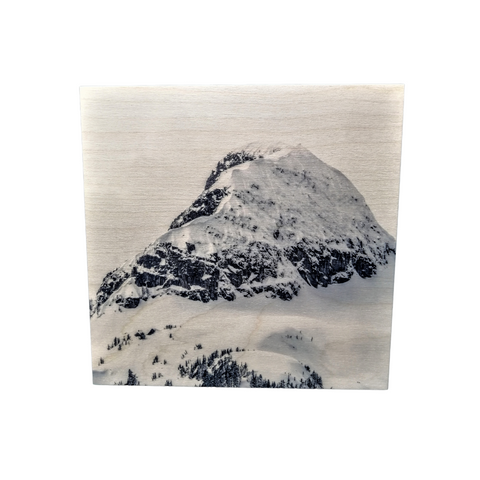 Wood Wall Art Print - Omega Mountain by Martin Bell (7x7, Birch)